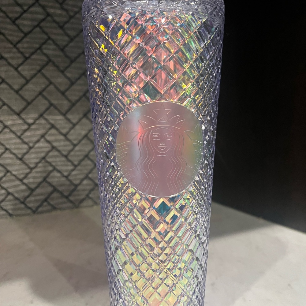 Starbucks Holographic Glass Tumbler